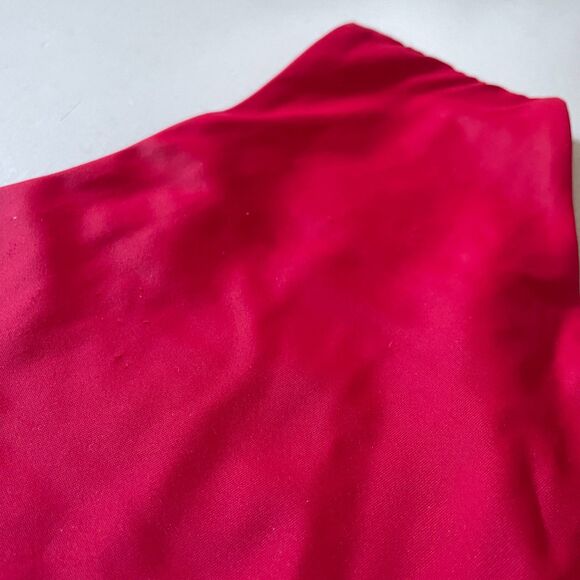 Zaful Swimwear Cheeky Stretch High-Waisted Bikini Bottom Hot Red Size 6 - Picture 4 of 7